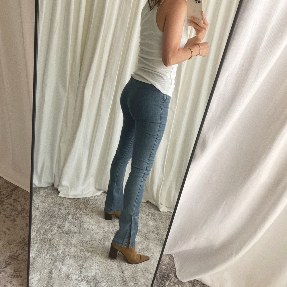 EMORY ROSE Denim High Waist Bootcut Leggings - Picture 3 of 13